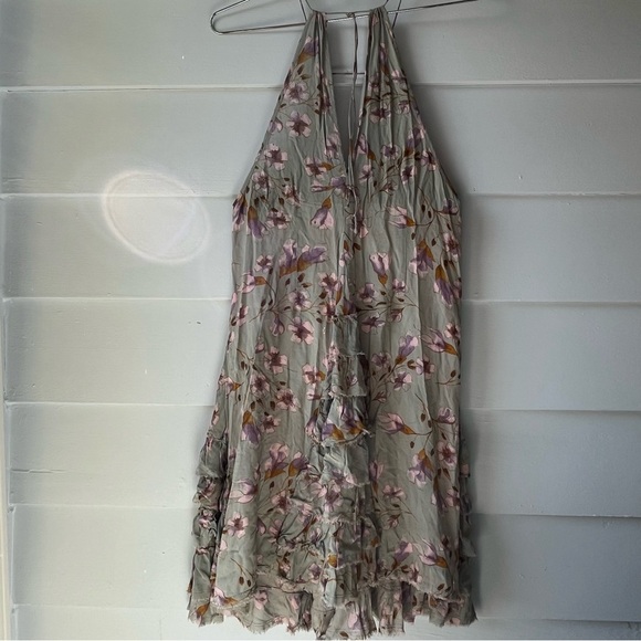 Intimately Free People Floral Boho Halter Dress with Adjustable Straps - Picture 1 of 12
